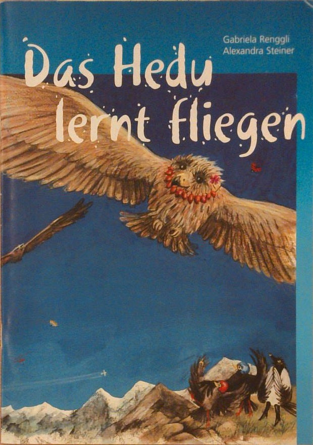 Das Hedu lernt fliegen.