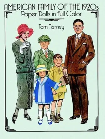 American Family of the 1920s Paper Dolls in Full Color cover image