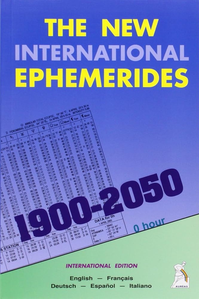 The New International Ephemerides 1900-2050 (en anglais, français, espagnol, italien, allemand) cover image