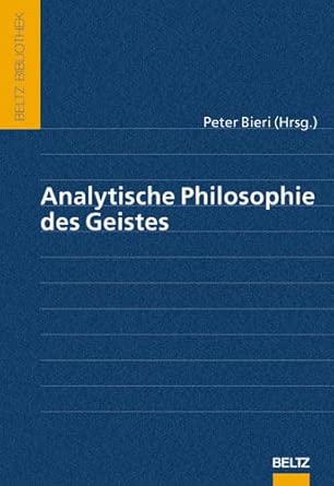 Analytische Philosophie des Geistes (Beltz Bibliothek) cover image