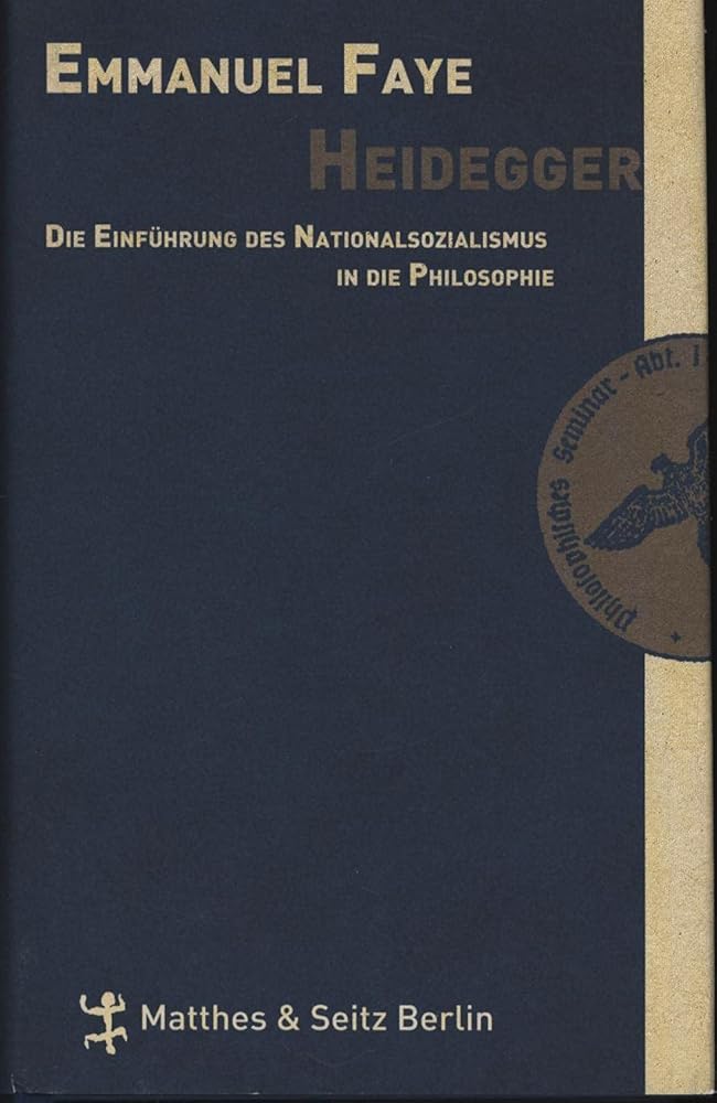 Heidegger. Die Einführung des Nationalsozialismus in die Philosophie. Im Umkreis der unveröffentlichen Seminare zwischen 1933 und1935 cover image