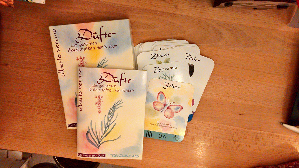 Düfte die geheimen Botschaften der Natur. Kartenset und Buch.