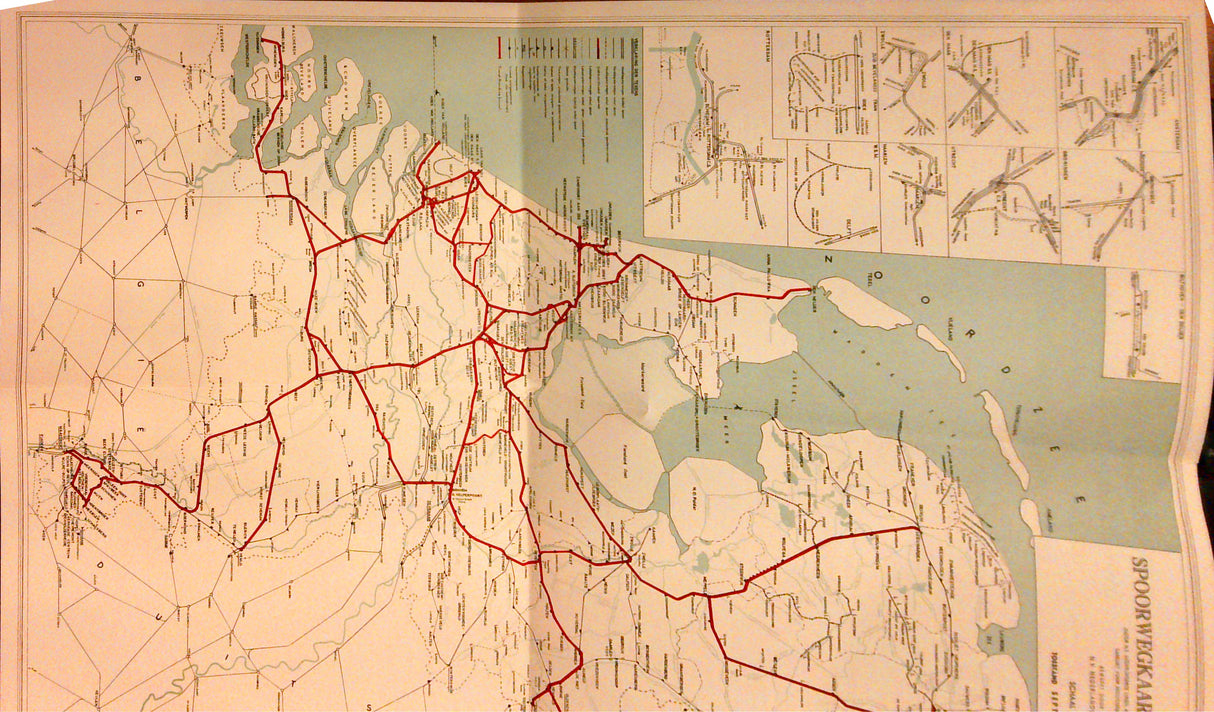 Les chemins de fer Neerlandais ( De Nederlandsche Spoorwegen in vogelflucht ) + Tables and Charts