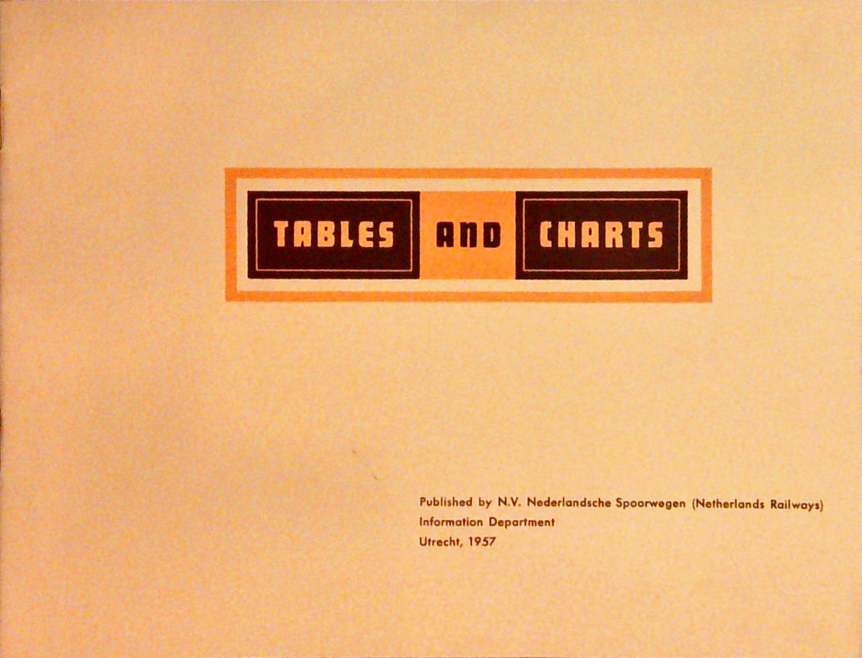 Les chemins de fer Neerlandais ( De Nederlandsche Spoorwegen in vogelflucht ) + Tables and Charts