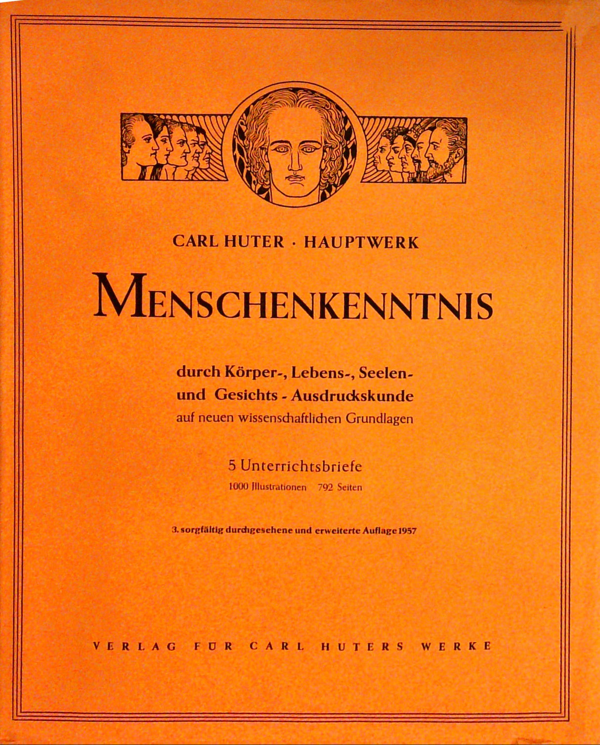 Hauptwerk Menschenkenntnis. Körperformen und Gesichtsausdruckskunde