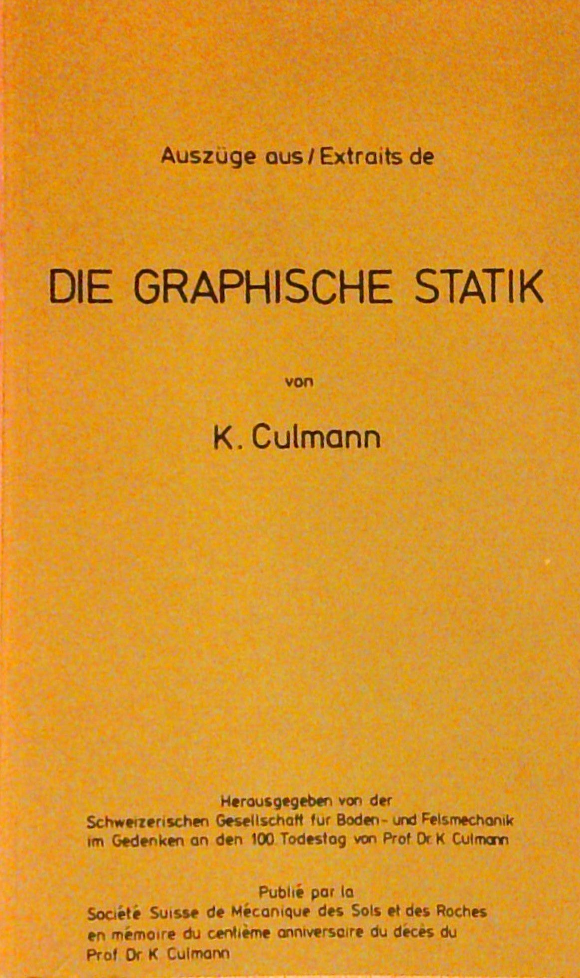 Die graphische Statik