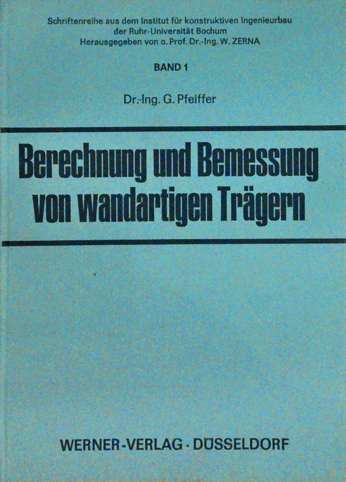 Berechnung und Messung von wandartigen Trägern