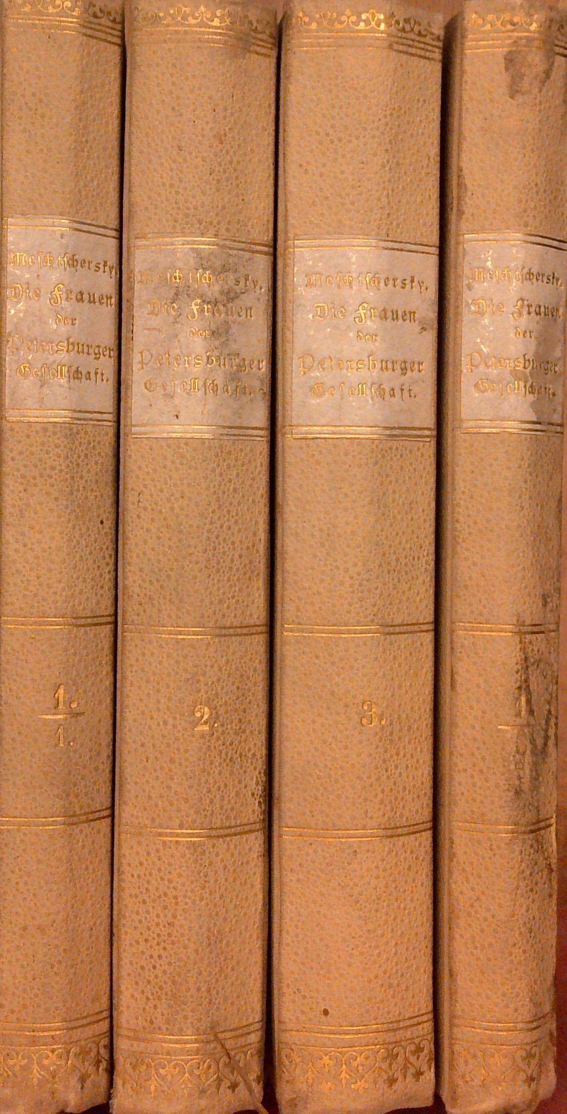 Die Frauen der Petersburger Gesellschaft. Total 4 Bände