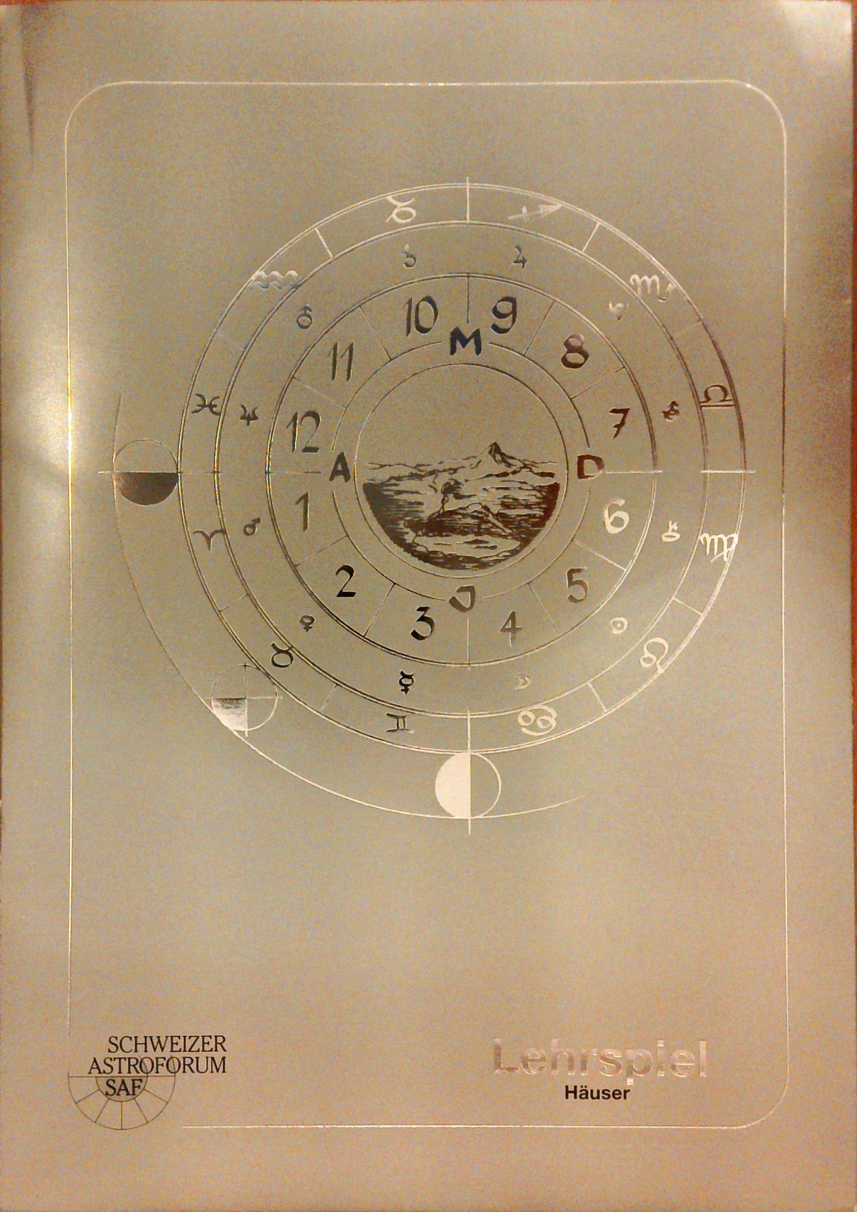 Lehrspiel: SAF Lernkarten. Set bestehend aus Gestirne - Tierkeiszeichen - Häuser.