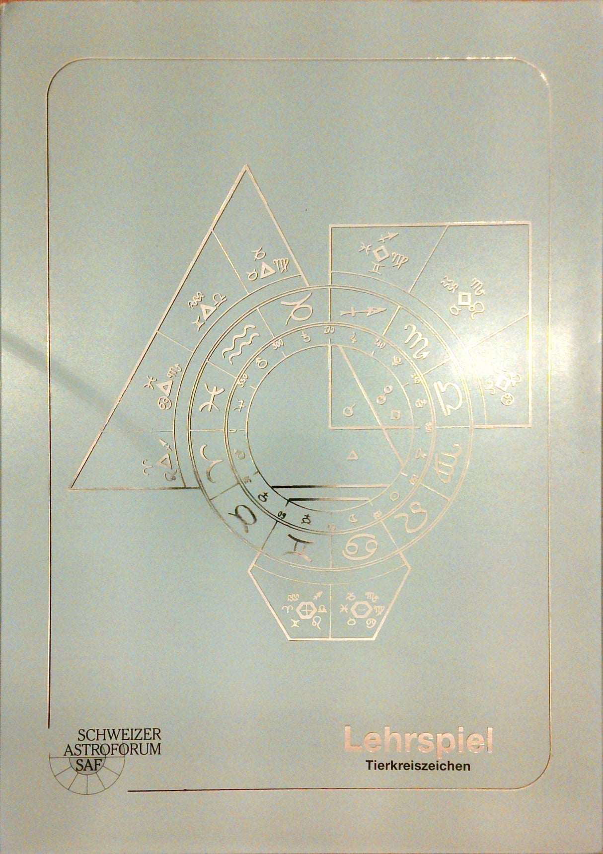 Lehrspiel: SAF Lernkarten. Set bestehend aus Gestirne - Tierkeiszeichen - Häuser.