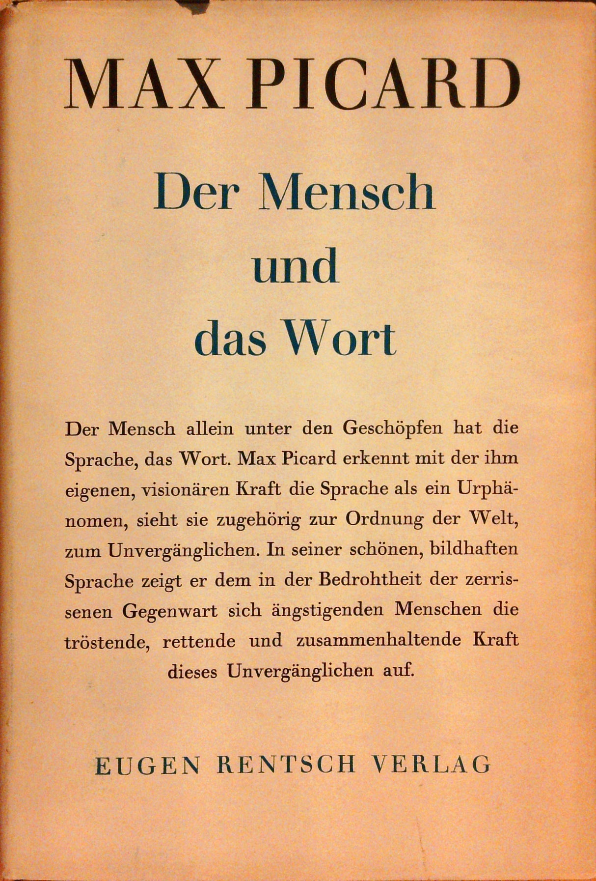 Der Mensch und das Wort