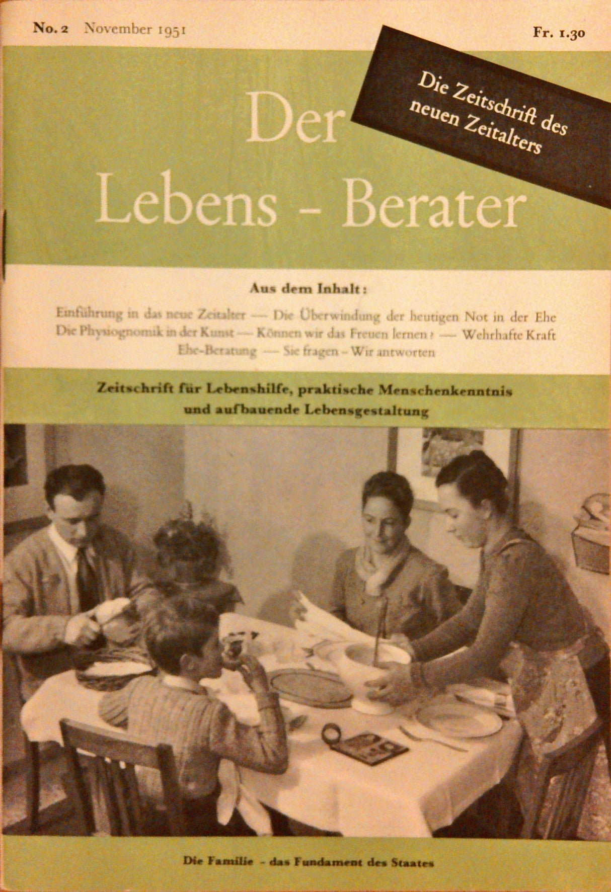 Konvolut: Der Lebens-Berater (Lebensberater) : Die Zeitschrift des neuen Zeitalters, Nummern 1 - 10