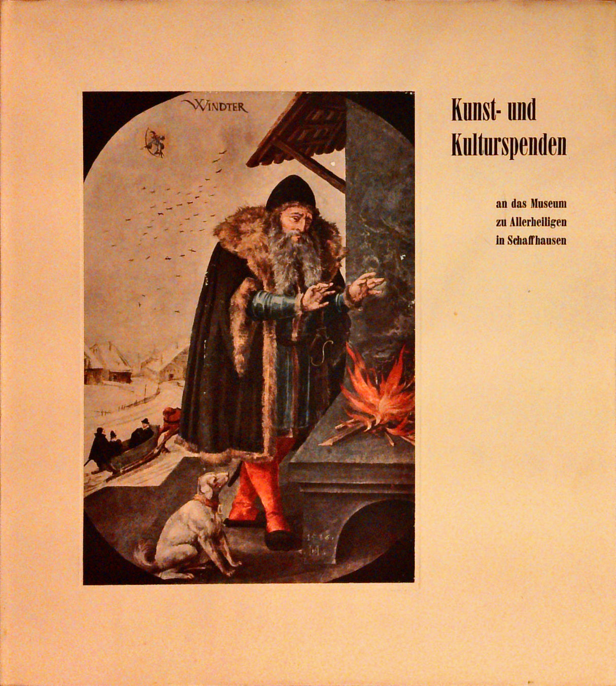 Kunst- und Kulturspenden an das Museum zu Allerheiligen in Schaffhausen.