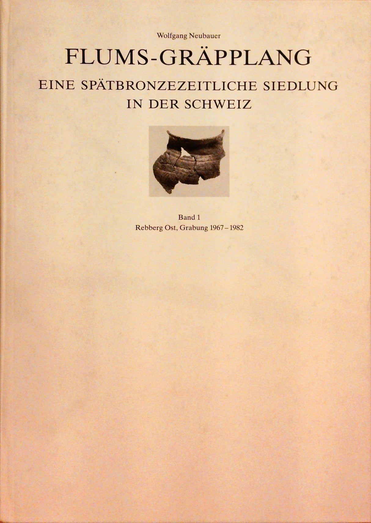 Flums-Gräpplang. Eine Spätbronzezeitliche Siedlung in der Schweiz