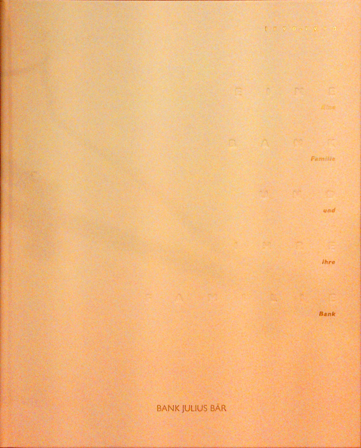 1890 - 1990 The Fine Art of Swiss Banking.