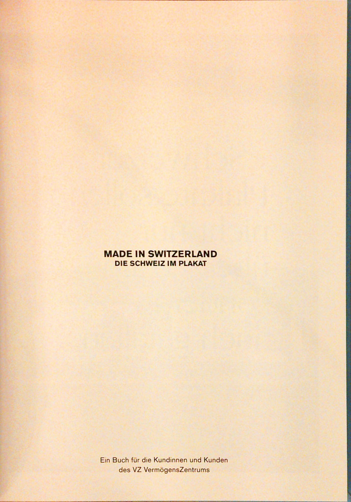 Made in Switzerland. Die Schweiz im Plakat.