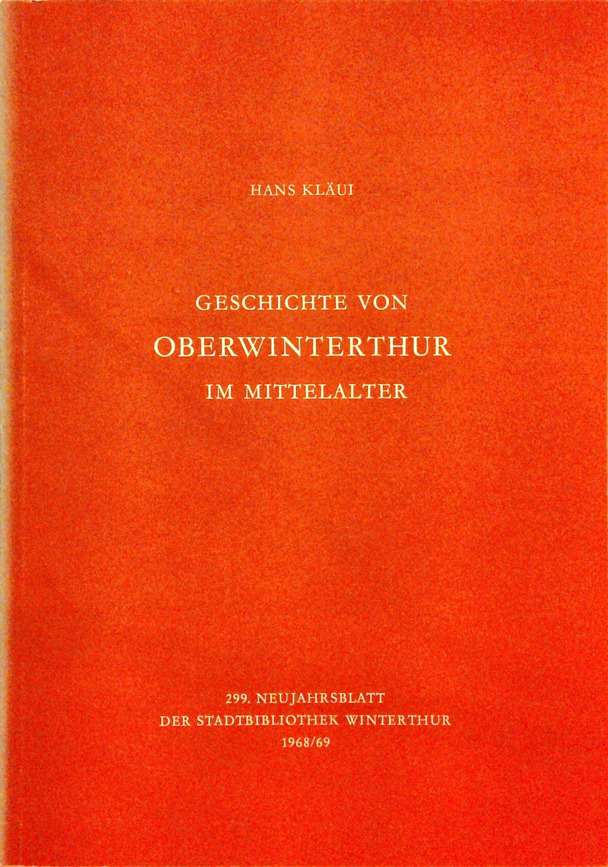 Geschichte von Oberwinterthur im Mittelalter.