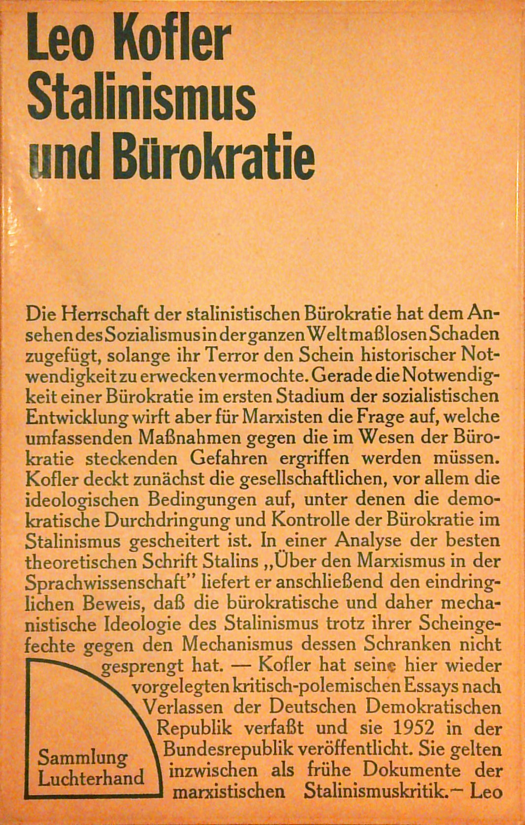 Stalinismus und Bürokratie