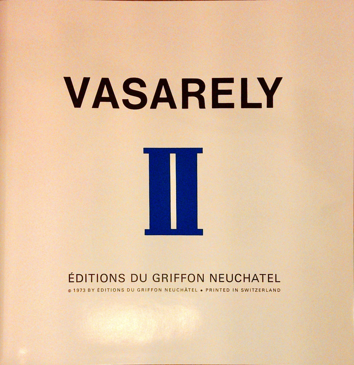 Vasarely 2 (II, zweiter Band).