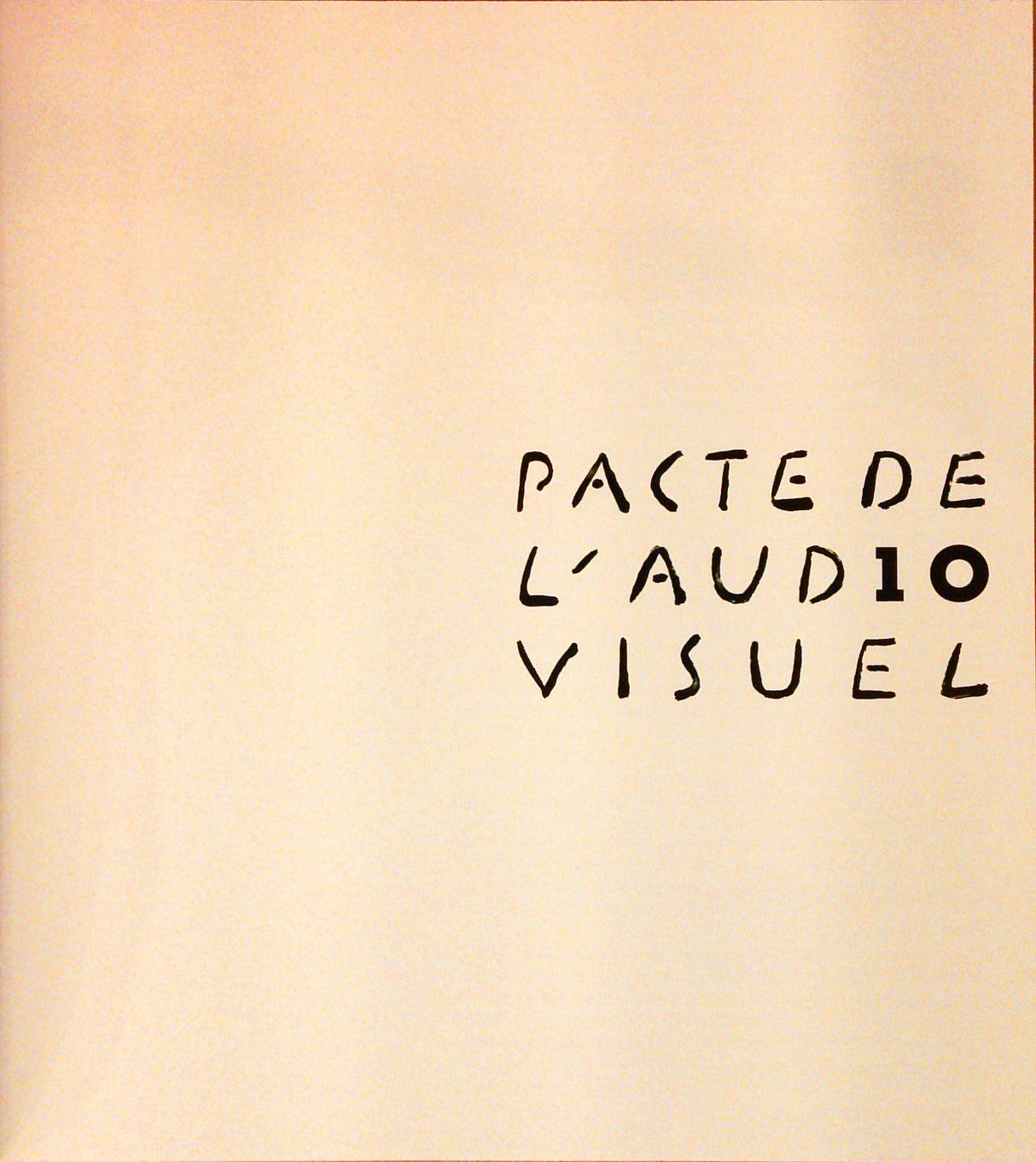 Pacte de l'audiovisuel 10. mit DVD.