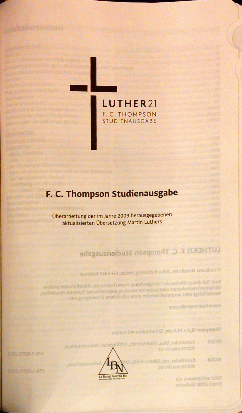 Luther21 - F.C. Thompson Studienausgabe
