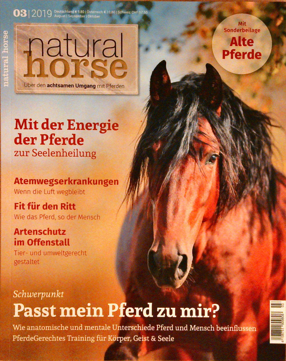 Natural Horse. Über den achtsamen Umgang mit Pferden. 1. - 4. 2019 + SPEZIAL 2019. 5 Bände.