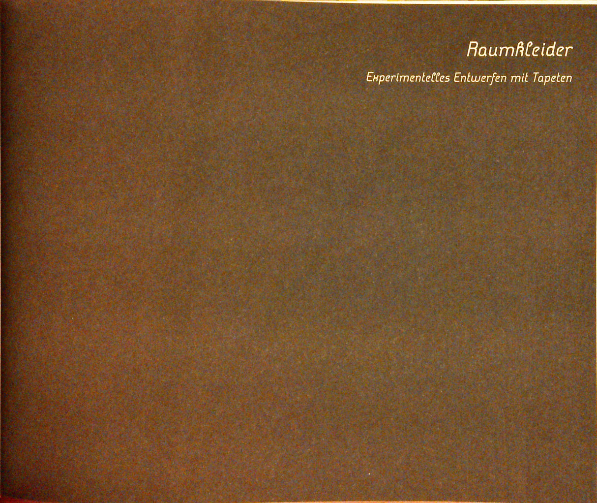 Raumkleider: Experimentelles Entwerfen mit Tapeten