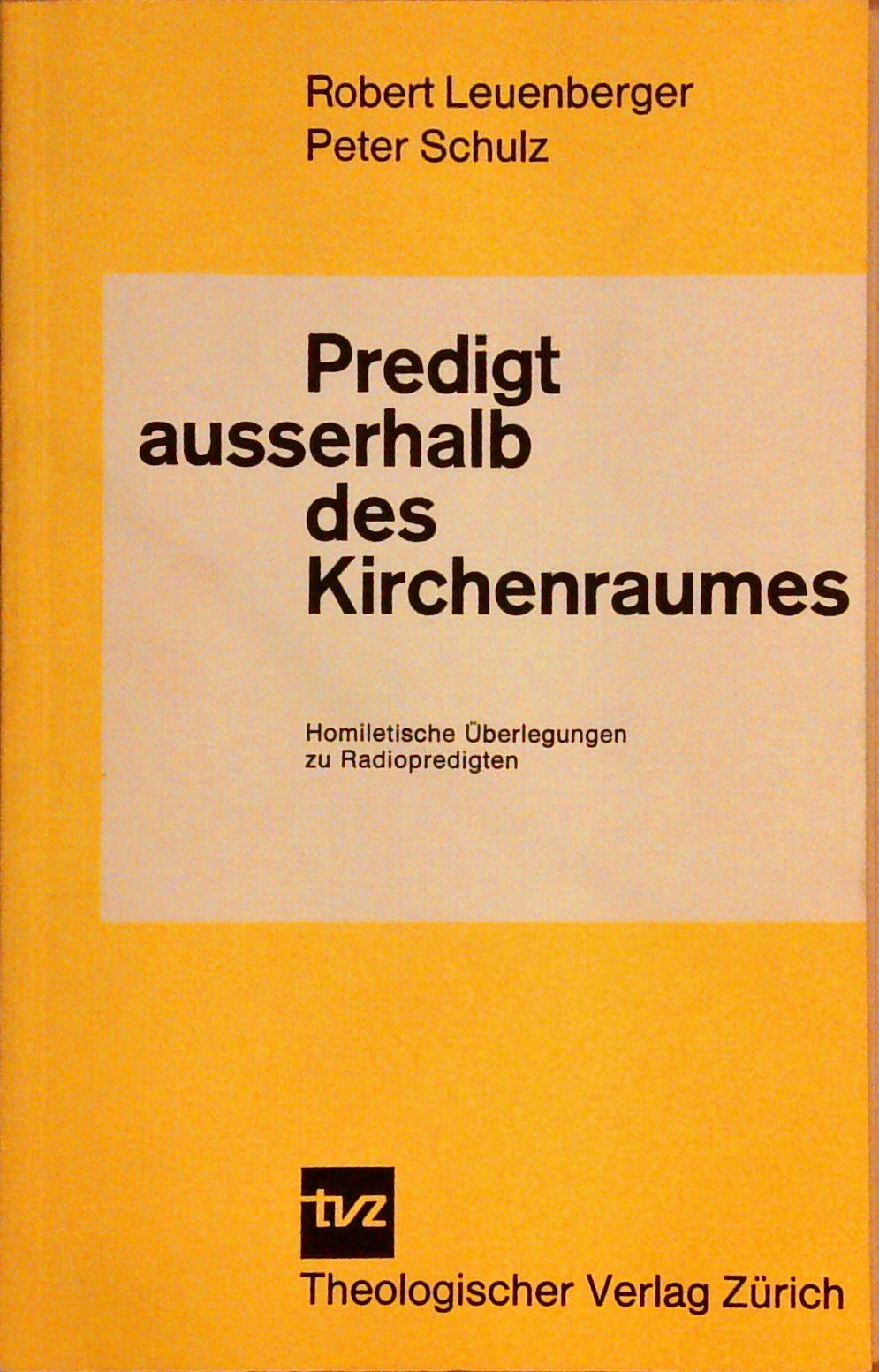 Predigt ausserhalb des Kirchenraumes, homilet. Überlegungen z. Radiopredigten