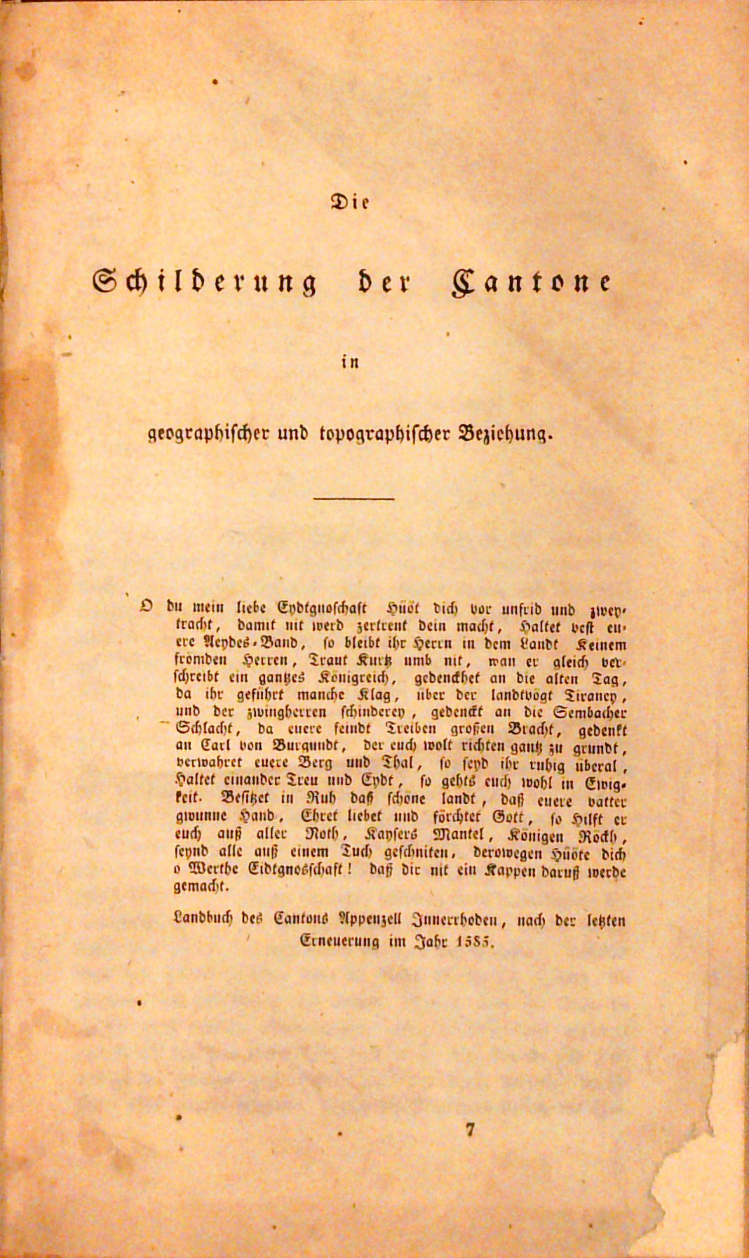 Erdkunde der Schweizer Eidgenossenschaft. 2 Bände