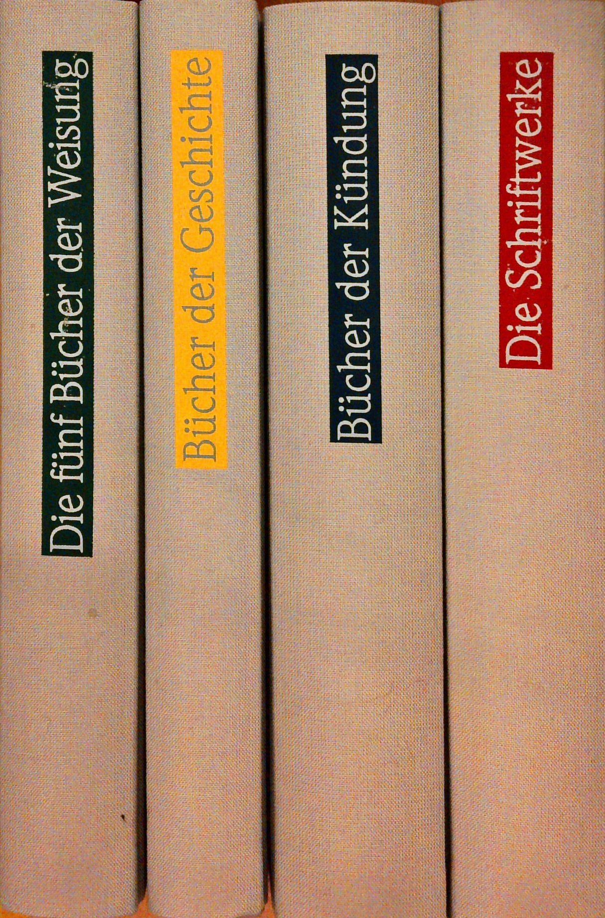 Die Schriftwerke - 4 Bände: Verdeutscht von Martin Buber, gemeinsam mit Franz Rosenzweig
