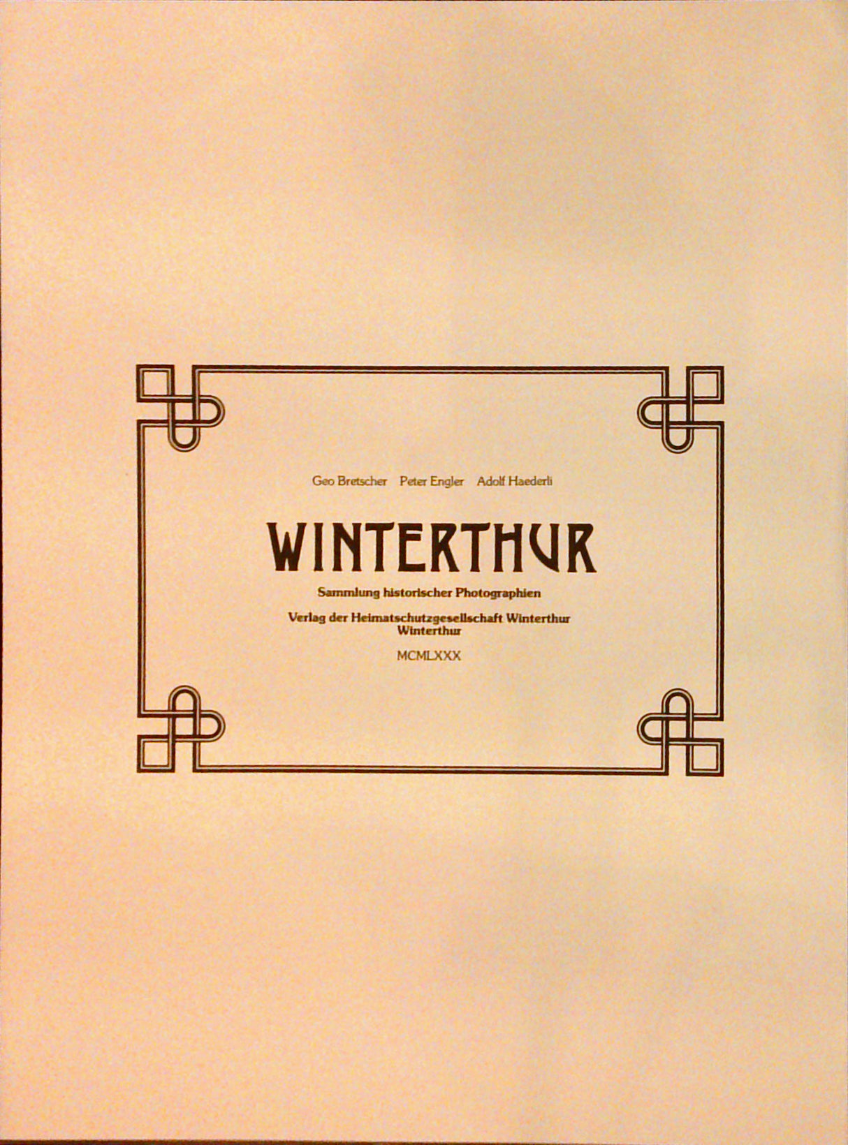 Winterthur. Sammlung historischer Fotografien.