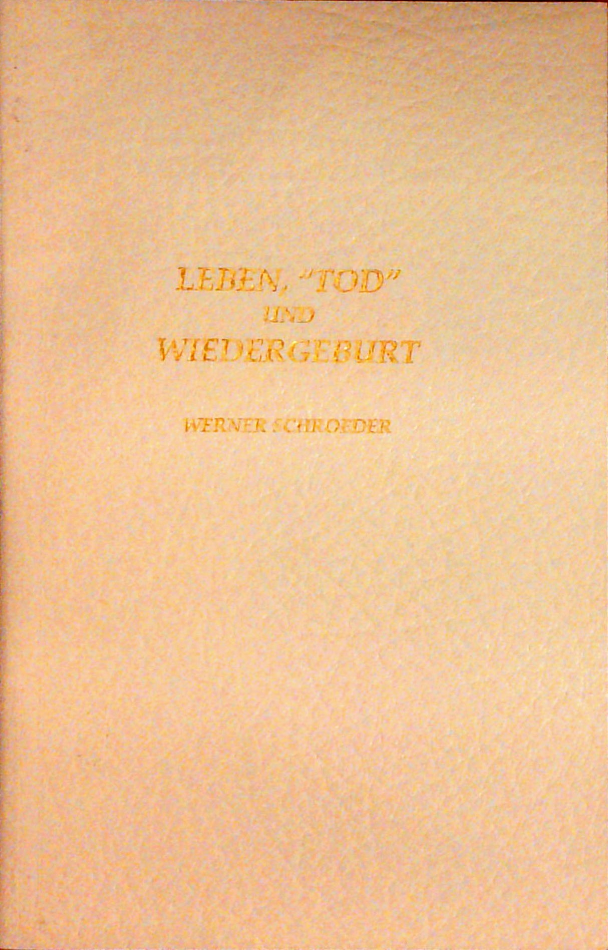 Leben, "Tod" und Wiedergeburt.