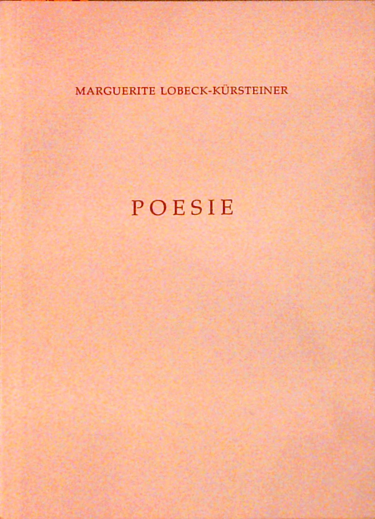 Poesie (zweisprachige Ausgabe d/i)