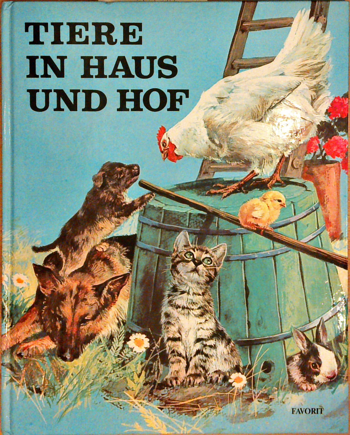 Tiere in Haus und Hof.