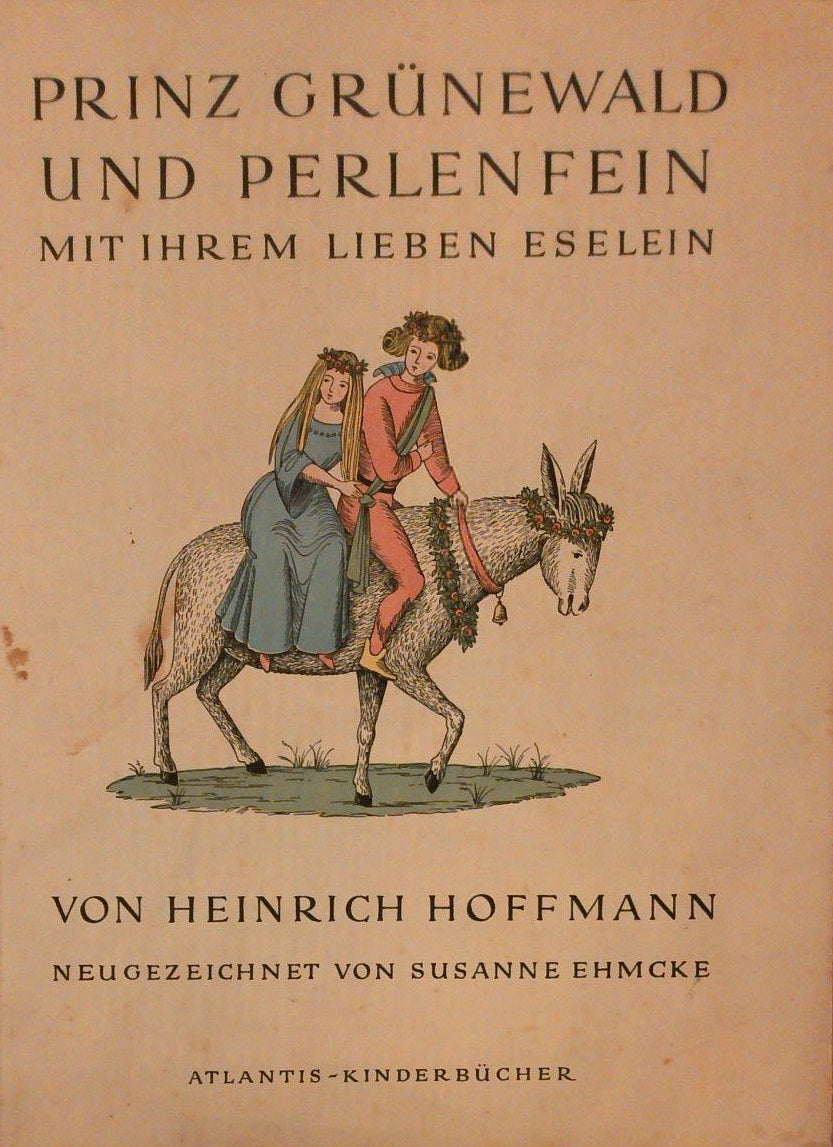 Prinz Grünewald und Perlenfein mit ihrem lieben Eselein