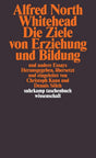 Die Ziele von Erziehung und Bildung: und andere Essays (suhrkamp taschenbuch wissenschaft) cover image