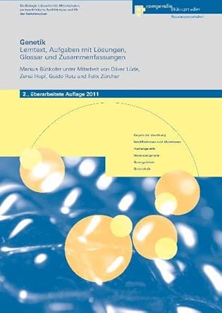 Genetik: Lerntext, Aufgaben mit Lösungen, Glossar und Zusammenfassungen cover image