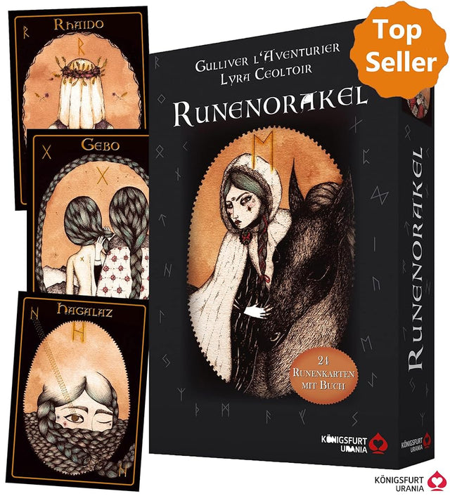 Runenorakel: 24 Runenkarten mit Buch (Runen Orakel Deutsch) cover image
