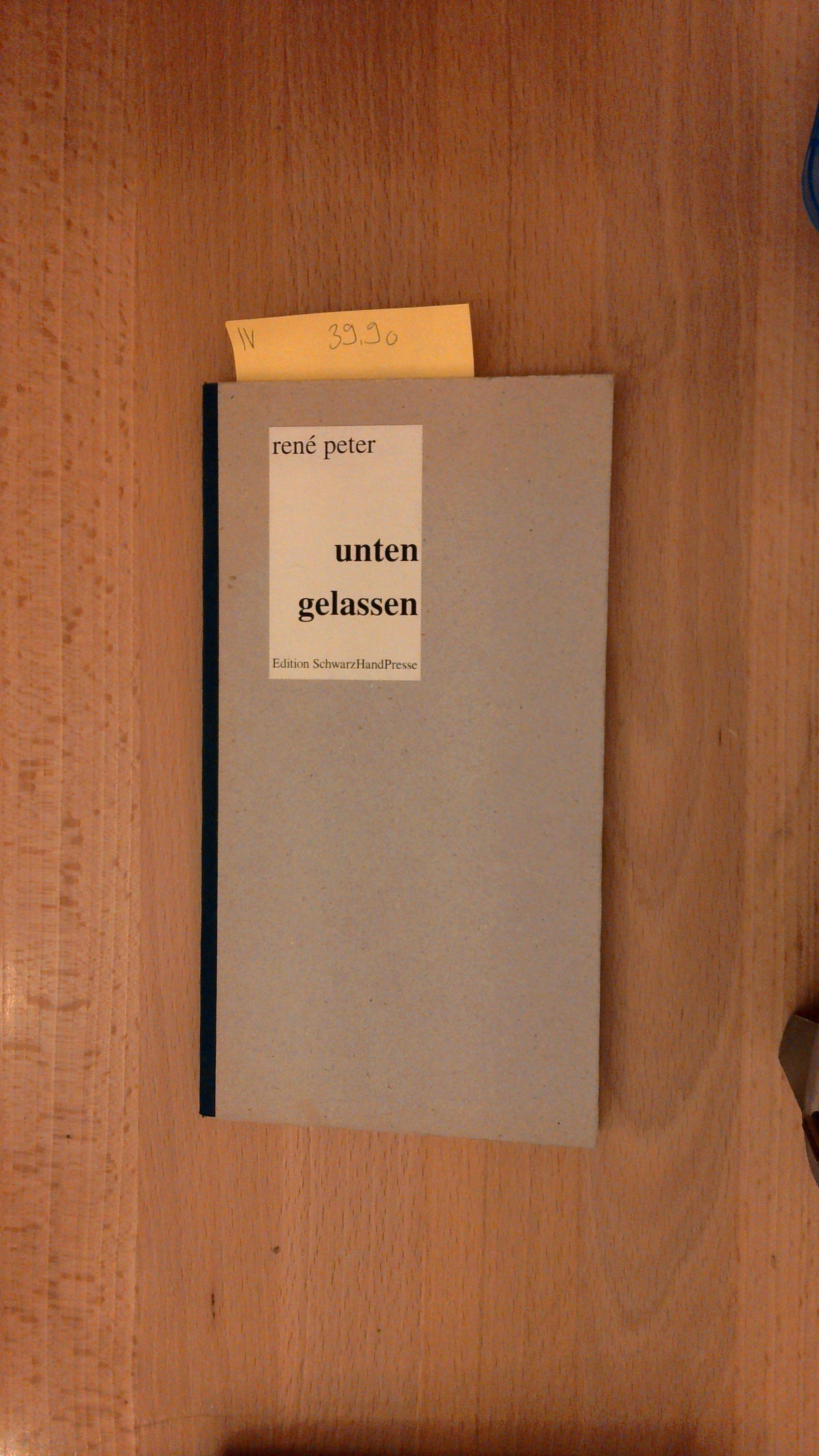 unten gelassen