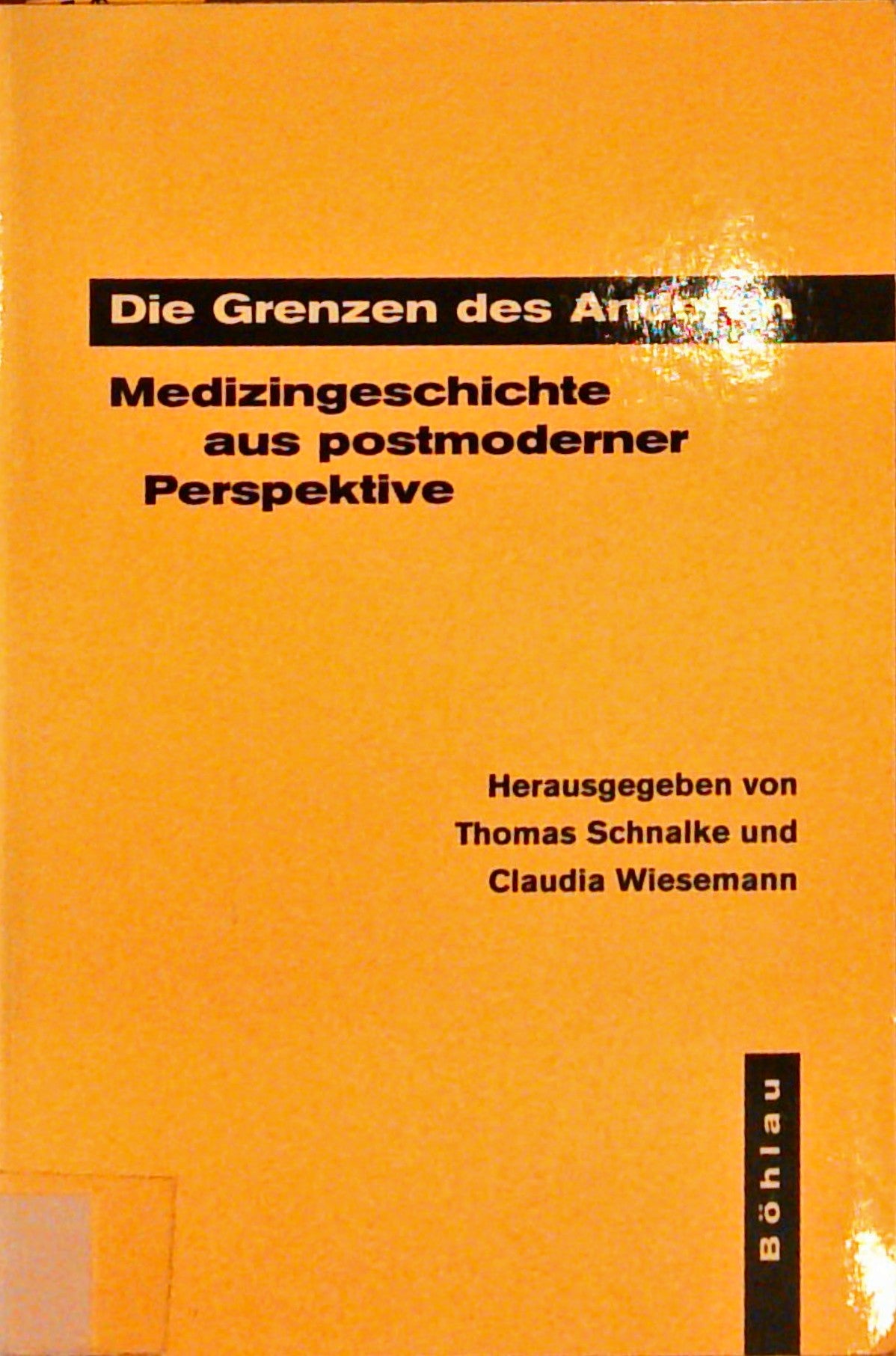 Die Grenzen des Anderen  Medizingeschichte aus postmoderner Perspektive.
