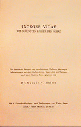 Integer Vitae. Die schönsten Lieder des Horaz