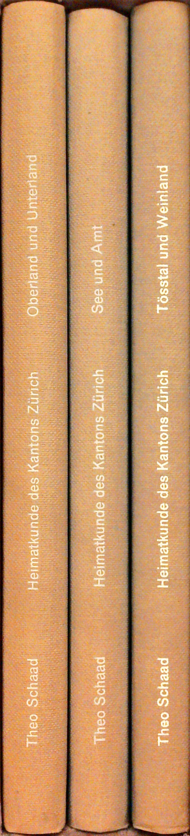 Heimatkunde des Kantons Zürich. Teile 1 - 3.