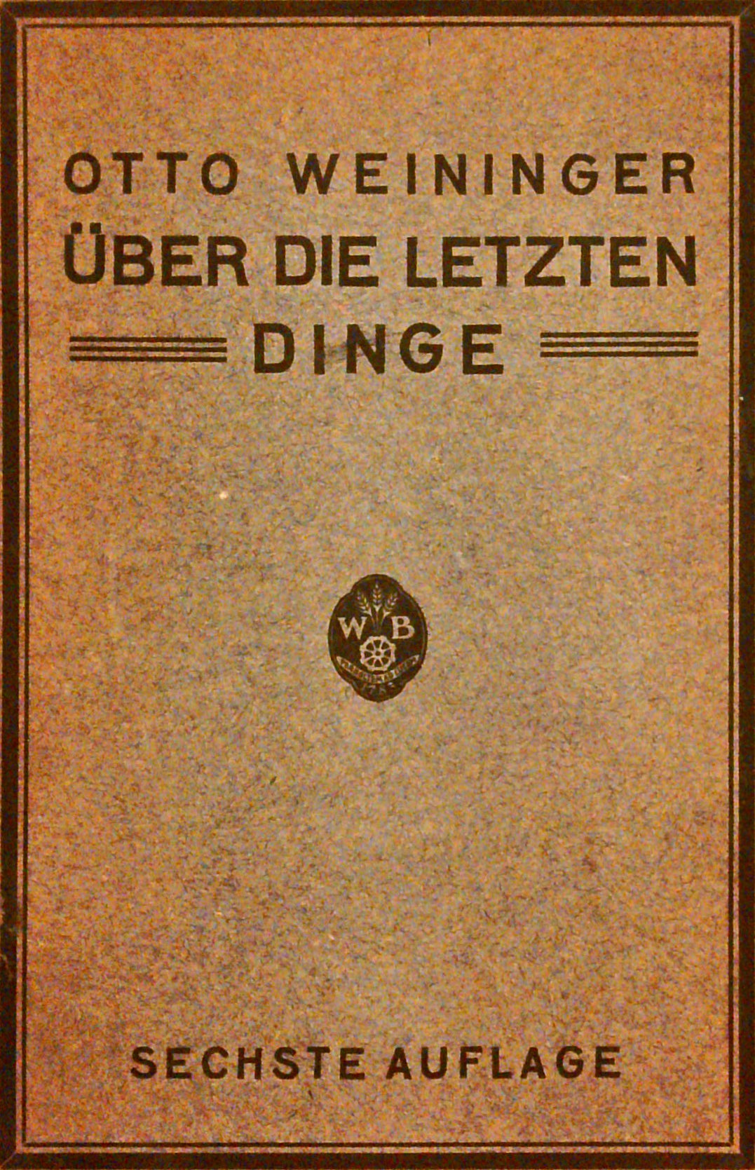 Über die letzten Dinge