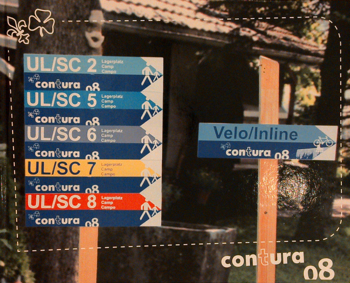 Contura 08 - Campo federale = Bundeslager  = Camp fédéral 2008 (Pfadfinder / Pfadfinderbewegung Schweiz)