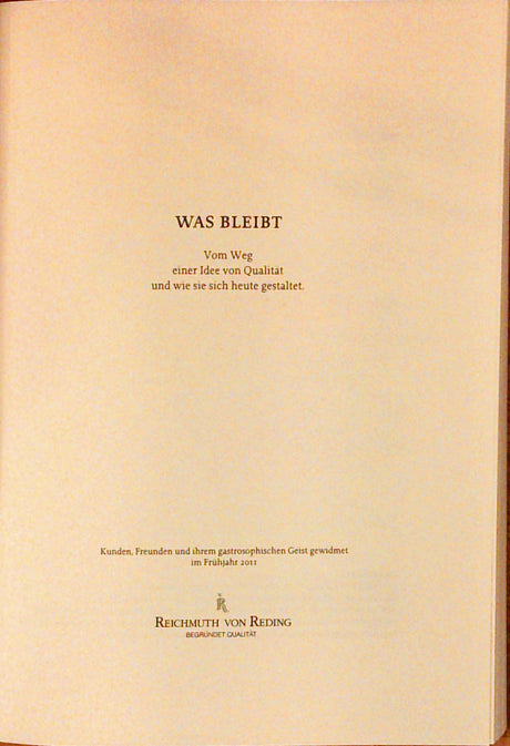Was bleibt. Vom Weg einer Idee von Qualität und wie sie sich heute gestaltet