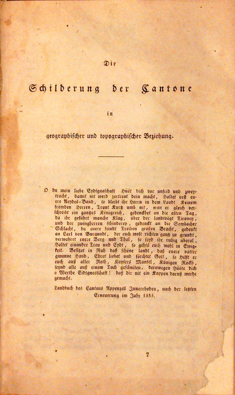 Erdkunde der Schweizer Eidgenossenschaft. 2 Bände