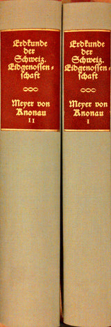 Erdkunde der Schweizer Eidgenossenschaft. 2 Bände