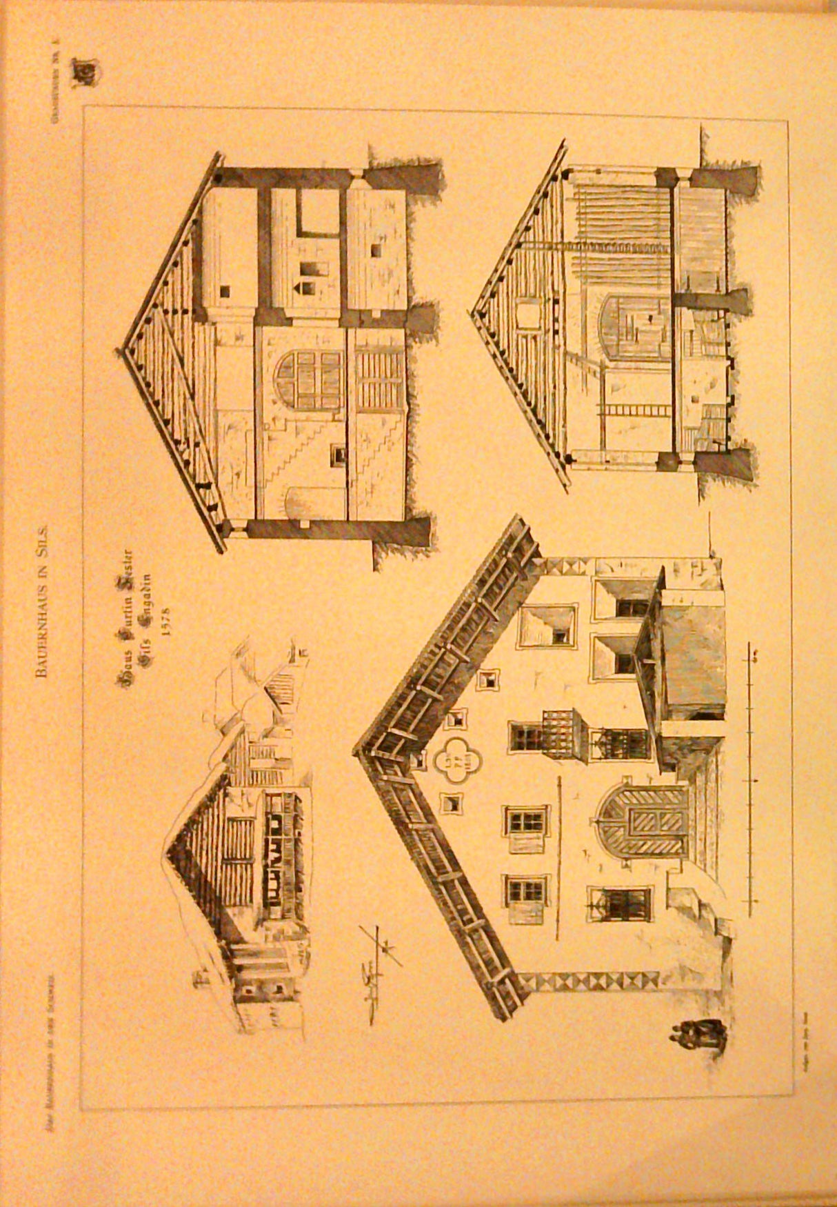 Das Bauernhaus in der Schweiz. 62 losen Tafeln