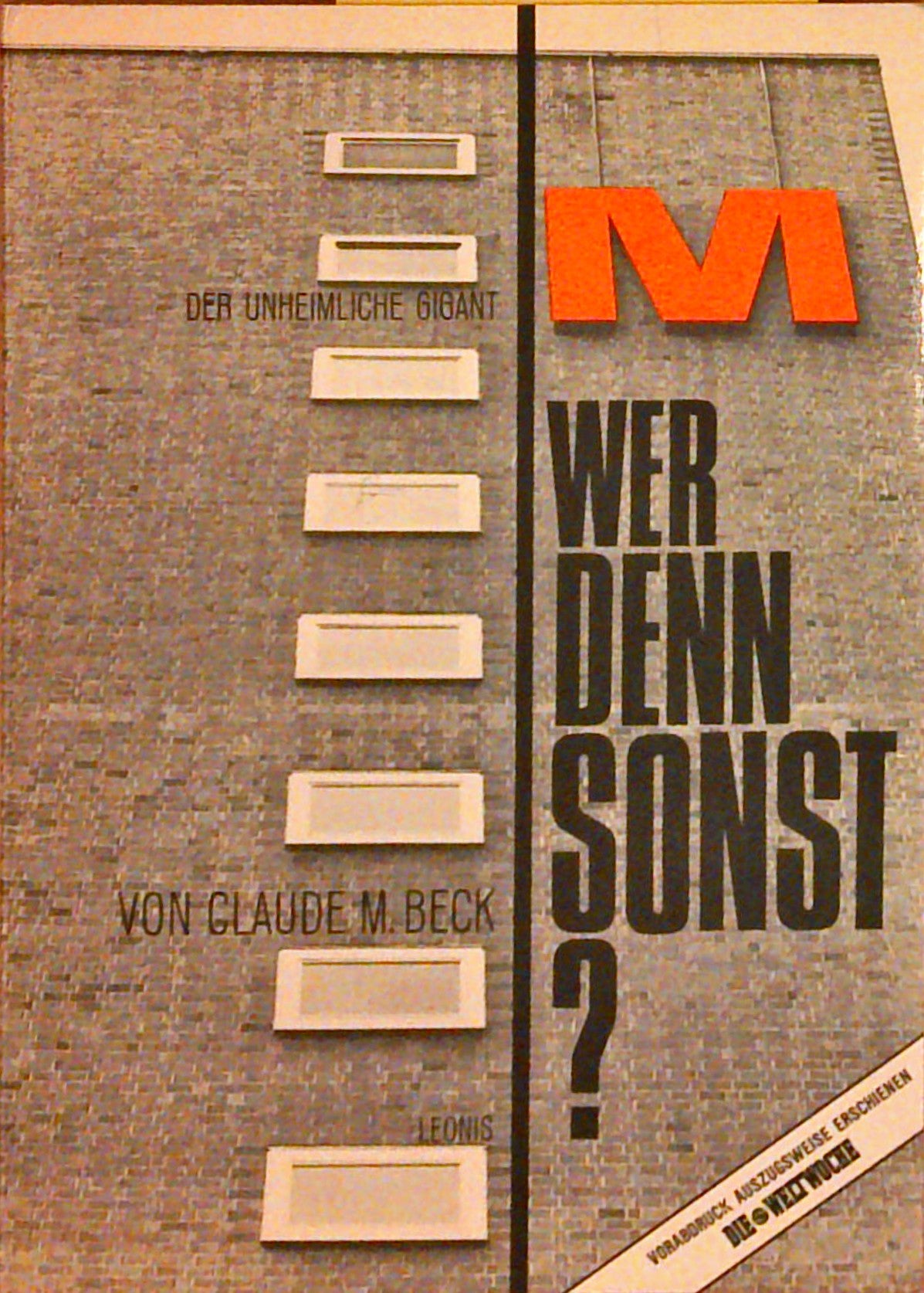 M - wer denn sonst?