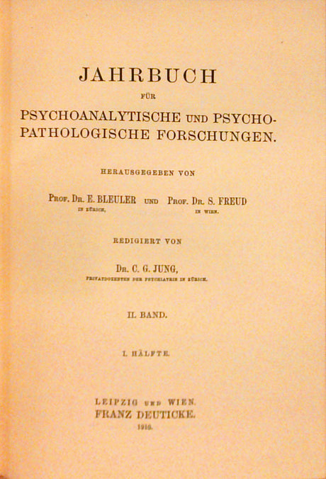 Jahrbuch für psychoanalytische und psychopathologische Forschungen. Band II. 1. + 2.Hälfte